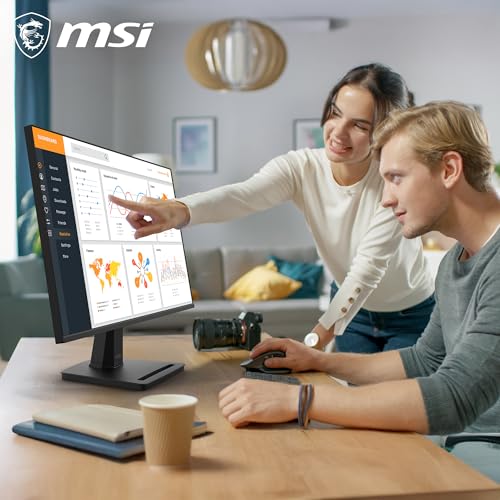 Image of MSI PRO MP251 E14L 24.5-Inch FHD 1920x1080, Computer Monitor IPS, 144Hz, 1ms, Frame-Less, Tilt Adjustable, Vesa Mount, Black