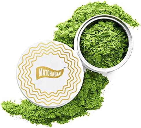 MATCHABAR Premium Japanese Matcha Latte Powder | Harvested in Japan | Ceremonial Grade Matcha Green Tea Powder | Green Tea Matcha Powder Latte & Authentic Matcha Tea Powder (30g Matcha Tin)