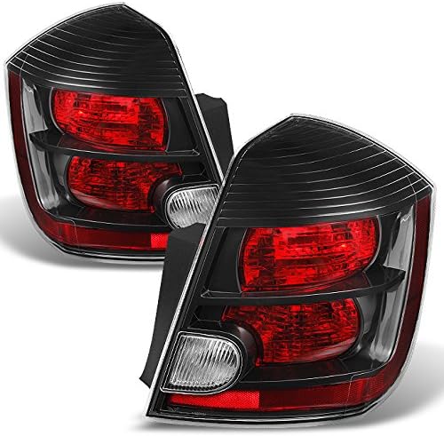 AKKON - For Nissan Sentra Base | S | SL | SR | SE-R Model Black Tail Light Brake Lamp Replacement Left + Right