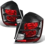 AKKON - For Nissan Sentra Base | S | SL | SR | SE-R Model Black Tail Light Brake Lamp Replacement Left + Right