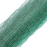  Sweet & Happy Girl\'s store 2mm Rund Hell-Gr¨¹n Jade Rocailles Strand 15 Zoll Schmuckherstellung Perlen