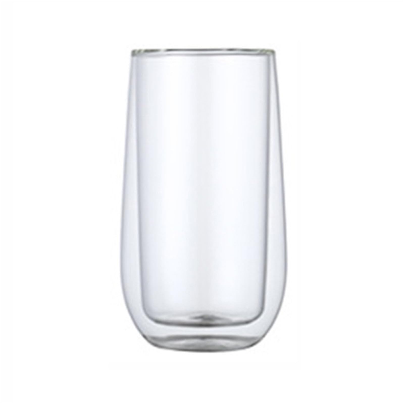 Vaso de vidrio doble pared en borosilicato colorido de lujo para té