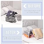 Shappy 6 Packs Clear Plastic Storage Bags with Zipper, 16 X 14 X 4 Inch - Image 5