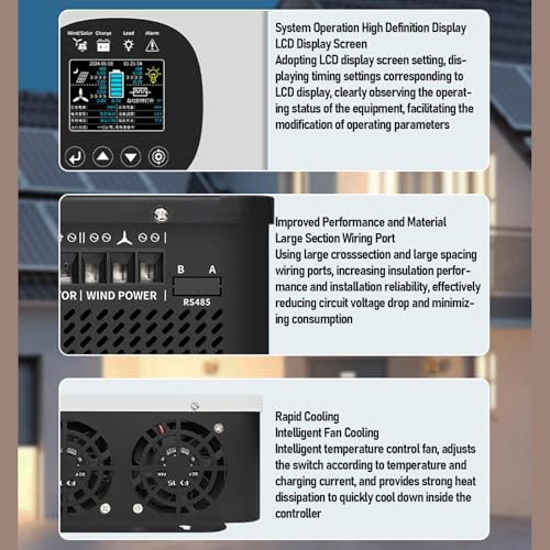 Contrôleur de charge hybride avec technologie MPPT Boost pour optimiser éolienne et panneaux - 4