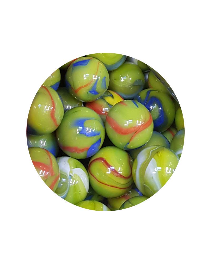 25 Billes En Verre Abeille – 24 Billes 16 Mm + 1 Calot 25 Mm