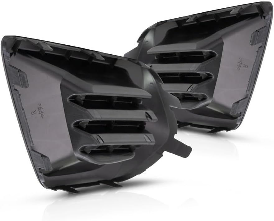 For Subaru Forester Fog Light Cover 2014 2015 2016 Driver and Passenger Side Pair/Set | Grille Bezel | Textured Black | 2.5L Engine | SU1038104, SU1039104 | 57731SG050, 57731SG040