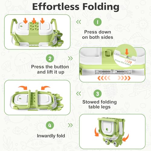 Image of Collapsible Baby Bathtub for Newborns with Thermometer and Soft Floating Cushion Portable and Foldable Travel Baby Boy Bath Tub for Infants to Toddler 0-36 Month (Green)