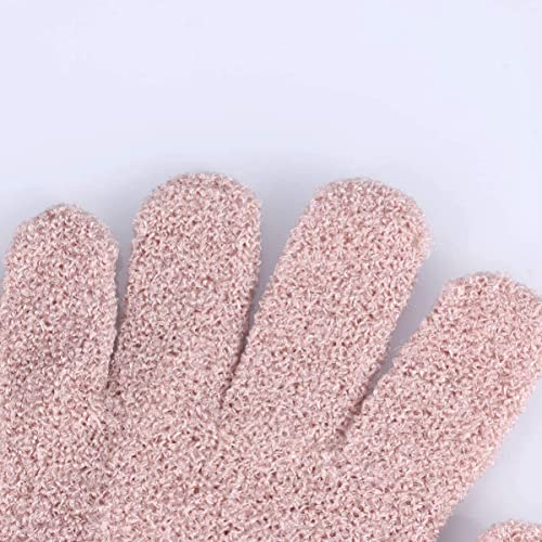 2 Luvas Esfoliante Corporal Para Banho SPA Massagem (Rosa)