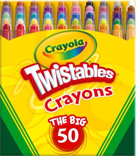Crayola Mini Twistables Crayons for Kids (50ct), Cute Back...