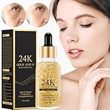 Sérum de cara dorada de 24 quilates, suero dorado de 24 quilates...