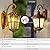 Zanritelit 17.1" H Gold Outdoor Wall Lights - Waterproof & Anti-Rust Aluminum Porch Light Wall Mount, Hammered Exterior Lighting Fixtures, Outside Wall Lantern for Patio, Doorway, Garden, 2 Pack
