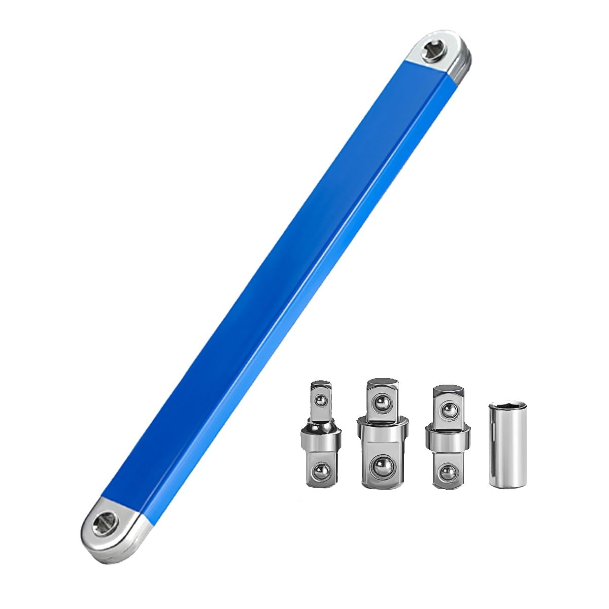 NTDMSFWM Multifunctional Extension Wrench Zero Offset Extension Wrench Extension Wrench Set with Square Drive Adapters Tight Space Socket Wrench Extender for Tight Space Work Tools (Color : 1pcs)