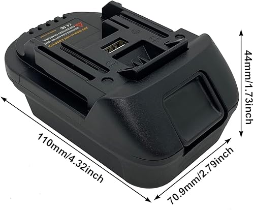 Miniatura 3 de Adaptador de batería para herramientas inalámbricas Makita de iones de litio de 18 V, conversión para baterías de litio Milwaukee M18 18V o Dewalt