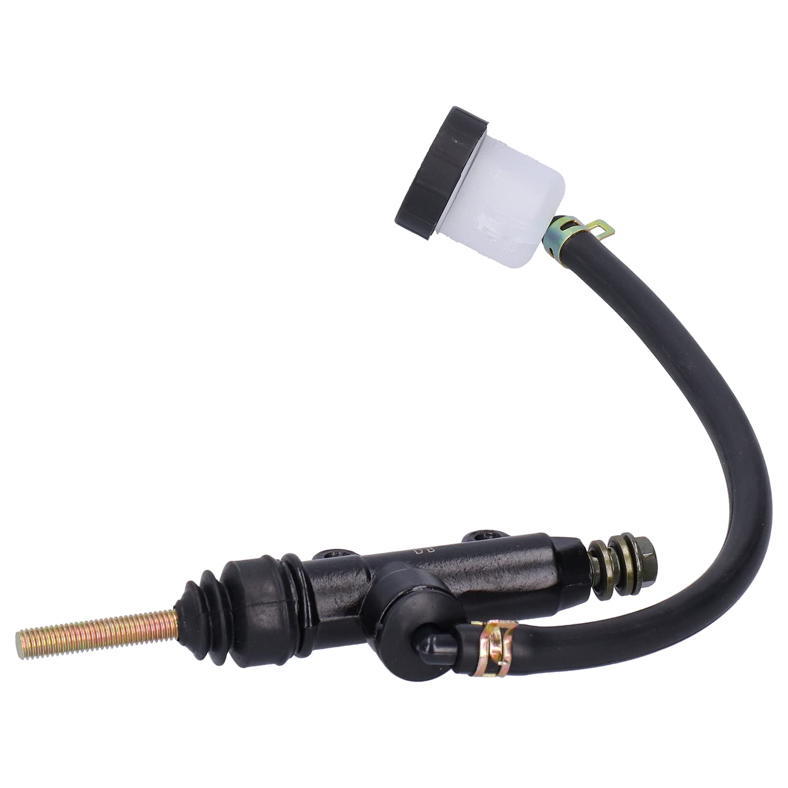 Jiawu Leva Freno a Pollice Frizione Moto, Kit Pompa Principale Posteriore Universale da 7 8 Pollici, Maniglia Freno in Lega di Alluminio con Accessori Completi per Modelli di Moto Universali