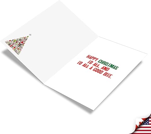 Miniatura 2 de NobleWorks - 12 Tarjetas de Felicitación Divertidas en Caja de 4.63 x 6.75 pulgadas, Tarjetas de Notas de Feliz Navidad para Vacaciones, Regalos,