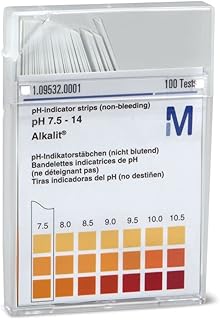 Universal pH Indicator Strips, Range 7.5-14, Pack of 100