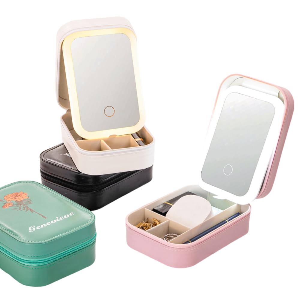 Amazon.com: BYFDIY Custom Jewelry Box With LED Light and Makeup