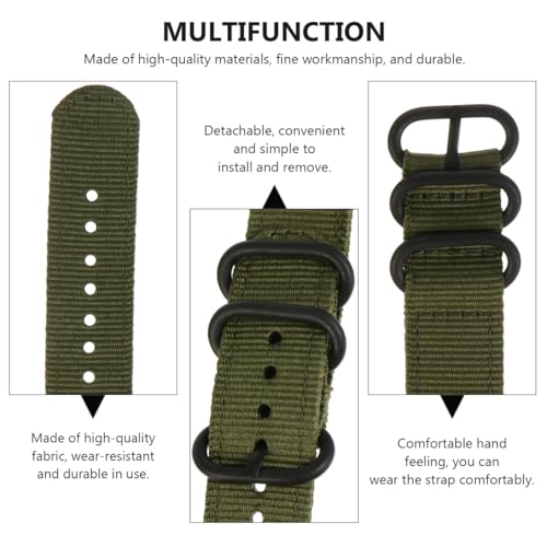 Bracelet en nylon élégant pour boîtiers de montre HOMSFOU, finitions soignées 2 pièces
