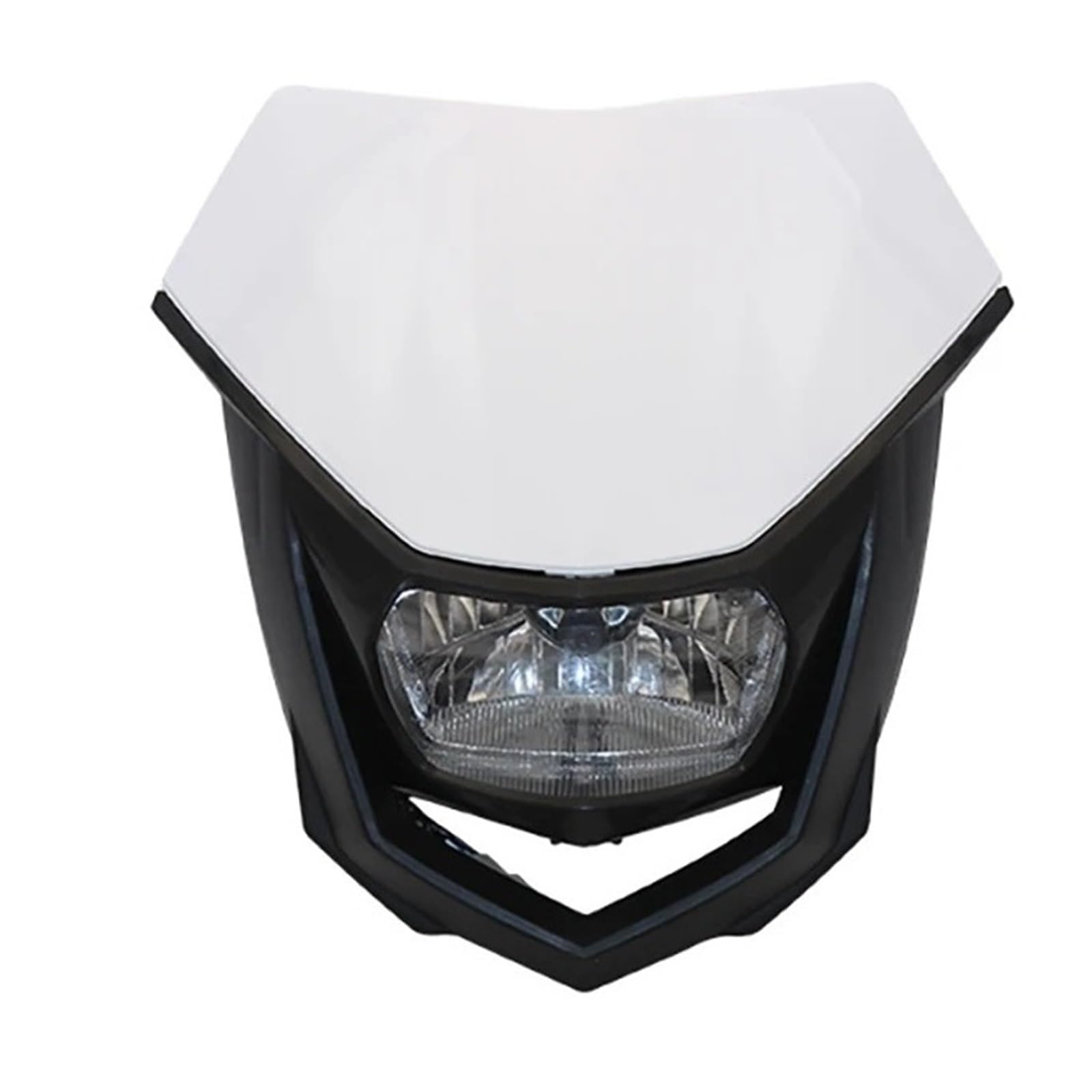 Gruppo Ottico Anteriore Moto Kit Modificato Per Motocicletta Universale 35W Faro H4 Piastra Maschera Carena Dirt Bike Faro(2)