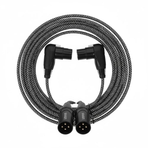 Câble adaptateur XLR à 3 broches rigide en alliage de zinc lot de 2