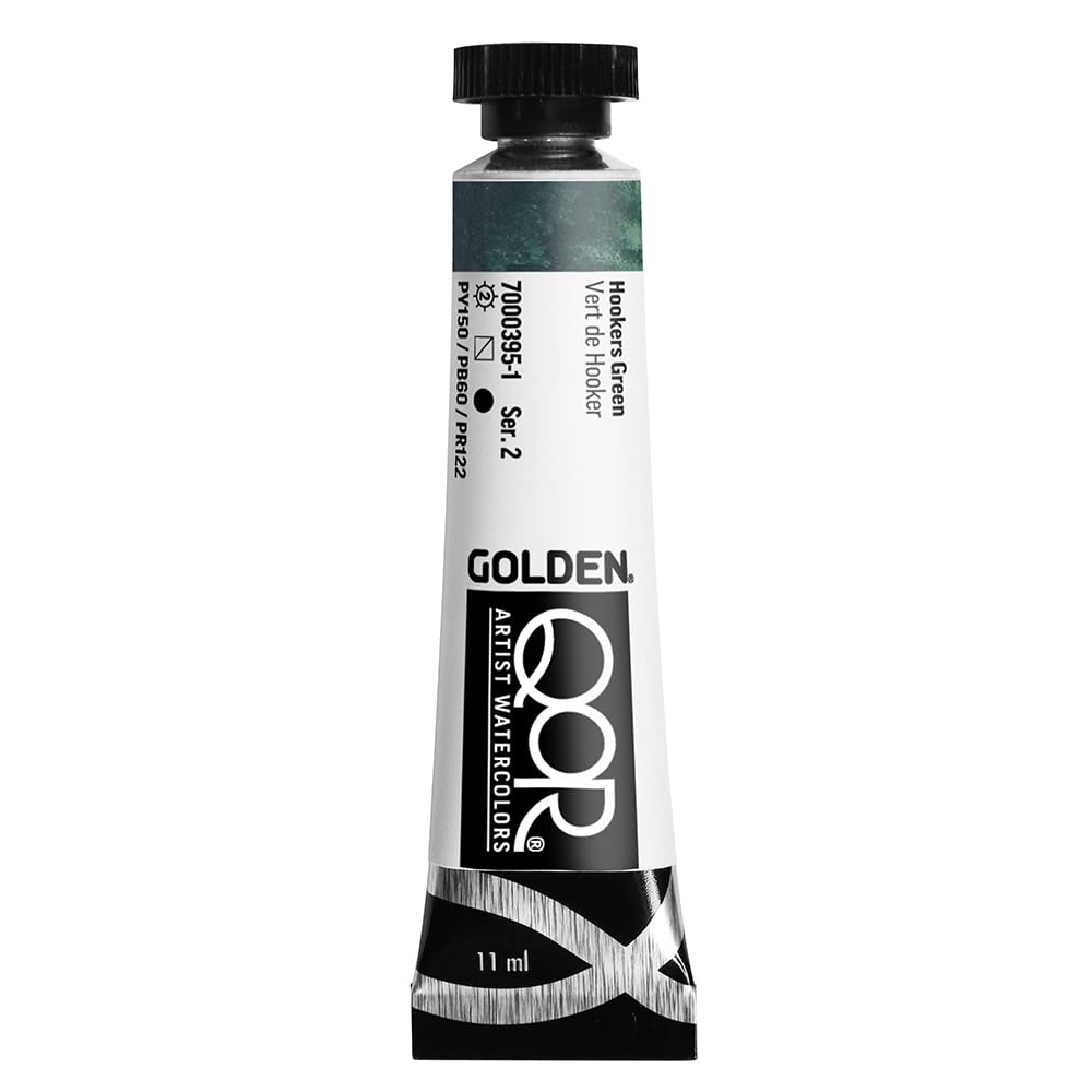 QoR Watercolor, 11ml Tube, Hooker's Green