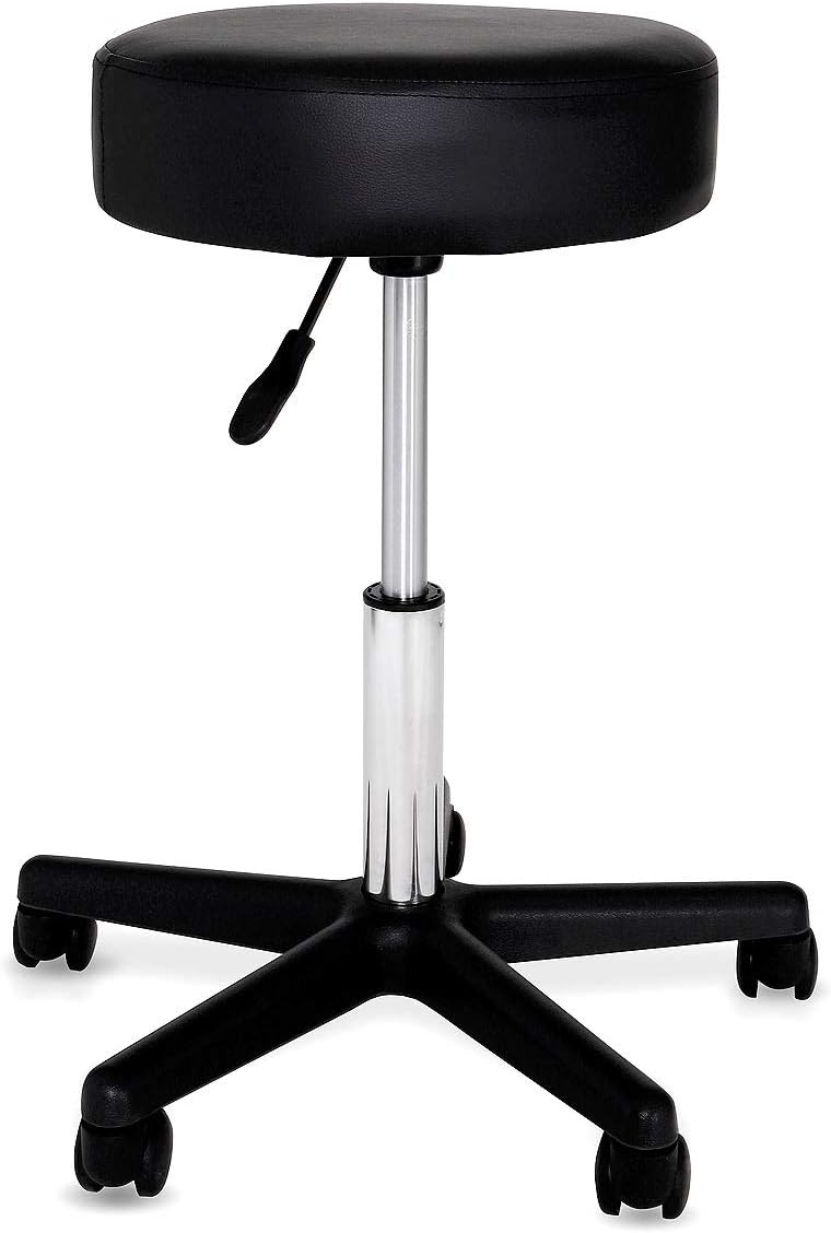Liber Arbeitshocker Leder Braun – Höhenverstellbar, 150 Kg, 89,00