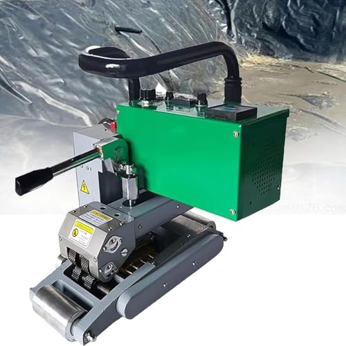 Máquina de soldadura de plástico para geomembrana de HDPE, kit de soldador de cuña caliente, sella películas gruesas de PVC EVA en túneles y espacios de arrastre