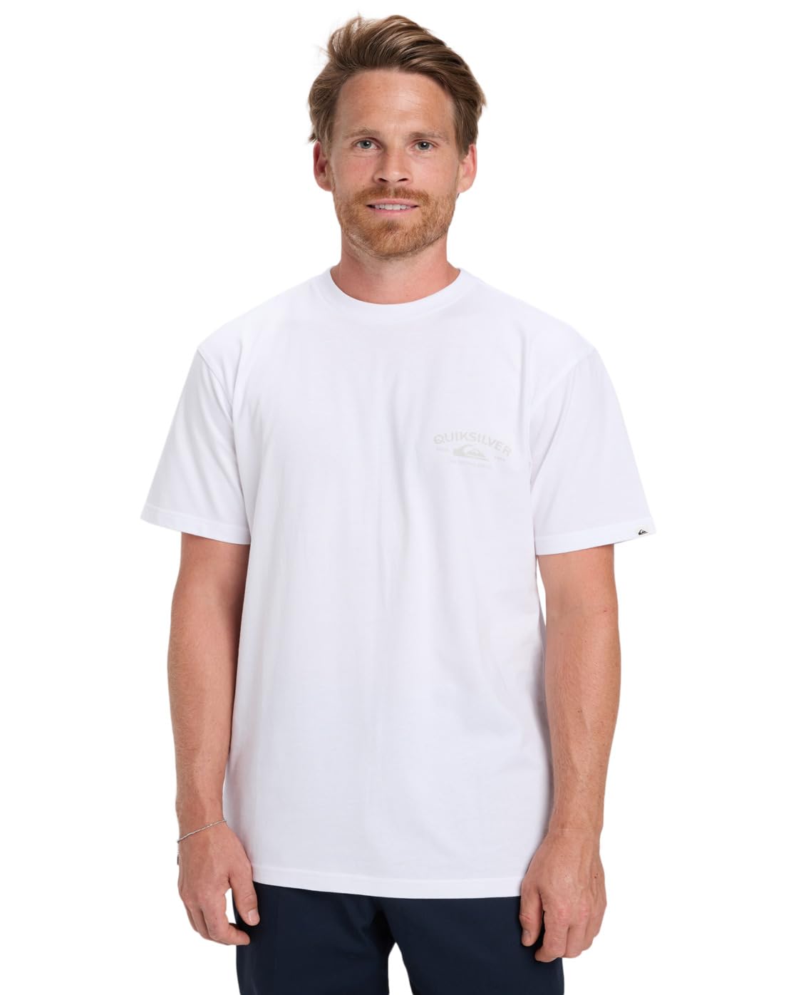 Quiksilver Short-Sleeved T-Shirt Anchor Lockup SS Men's White XL