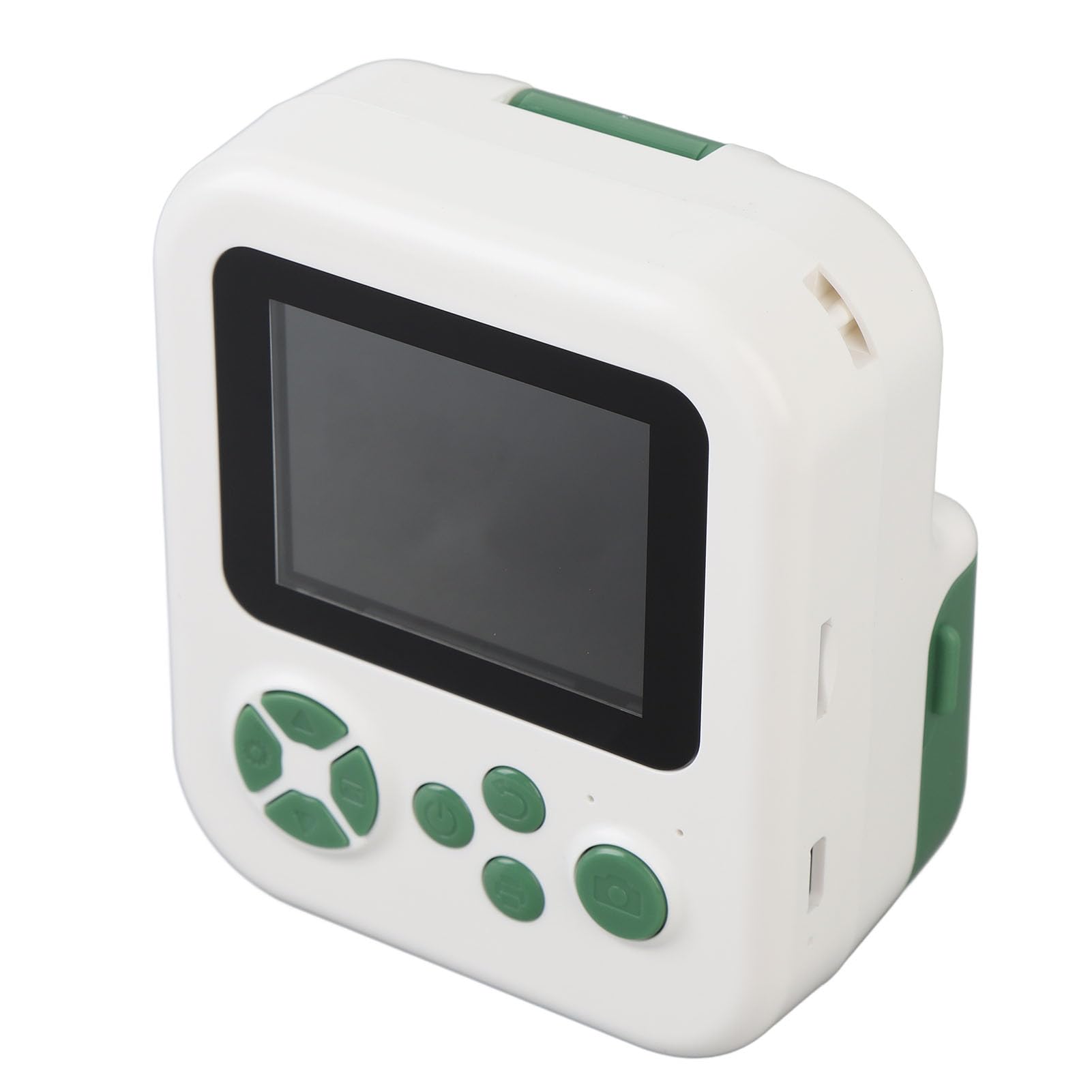Fotocamera Istant Print 48MP Foto 1080p Video 2.4 Nella schermata IPS Portable Camera da 1200 mAh Supporto Music Games Gioca con lente rotante a 180 gradi (Verde)
