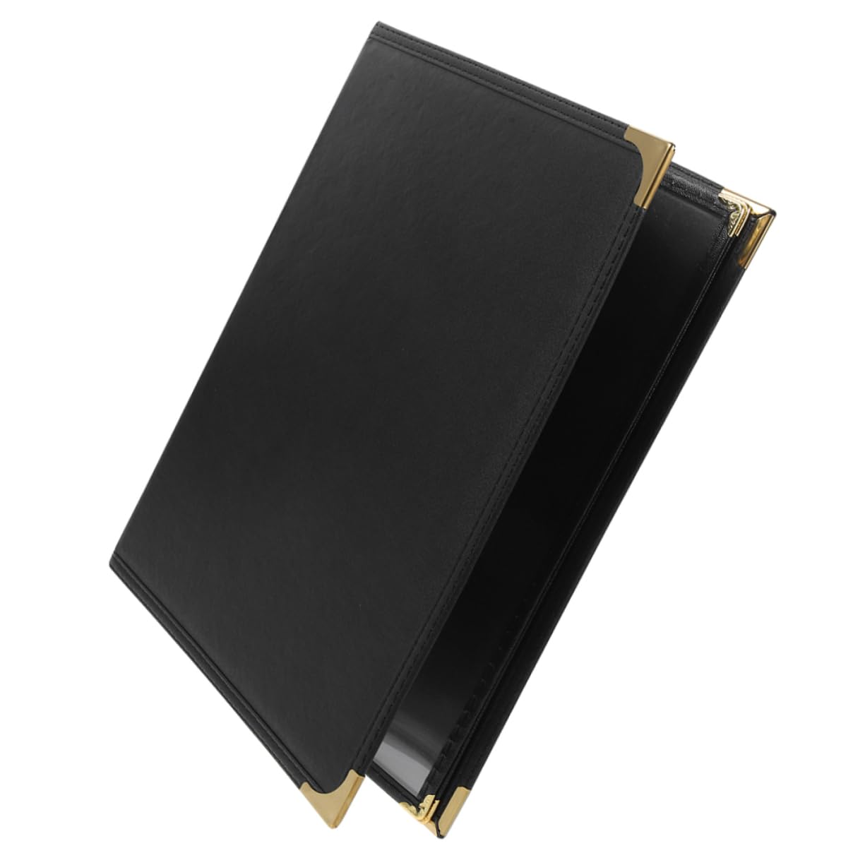 HOLIDYOYO Menu Covers Menu Cover Binder Coffee Bar Accessories Coffee Shop Menu Holder Planner Cover Menu Protector Menu Supply Menu Holder Cover Menu Cover Replacement Black PVC