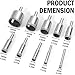 Vivicreate 10 pcs Diamond Drill bits Hole Saw Set kit for Glass Ceramic Tile Porcelain Marble Granite Stone Cutting Drilling Tool Glass Hole Cutter Ceramic brocas para Ceramica Broca para vidrio