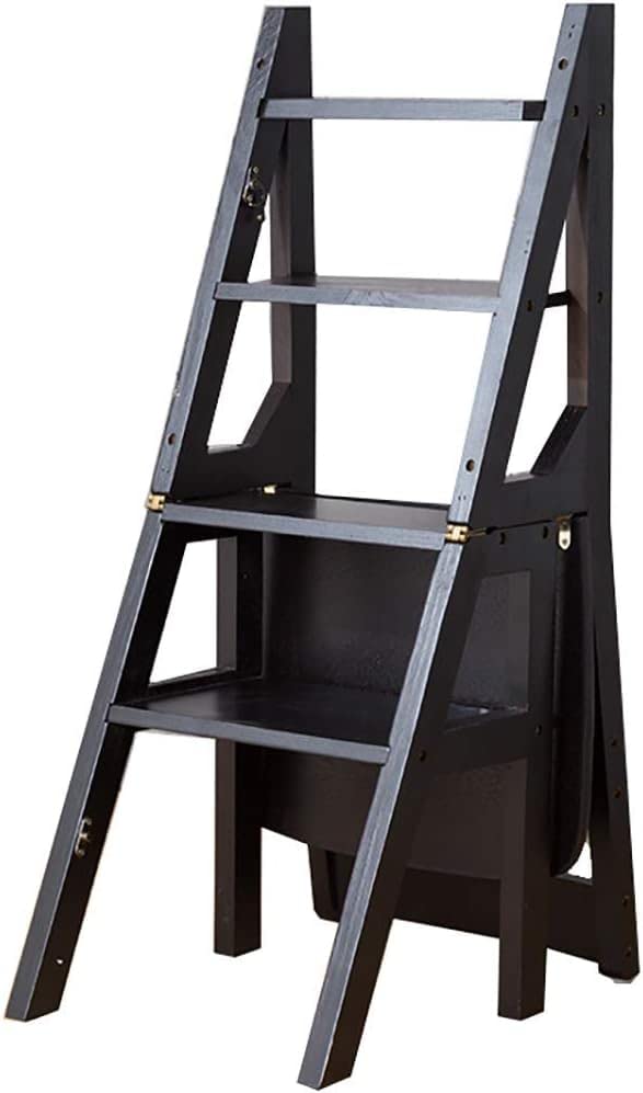 Escalera convertible de cuatro pisos para cocina y biblioteca