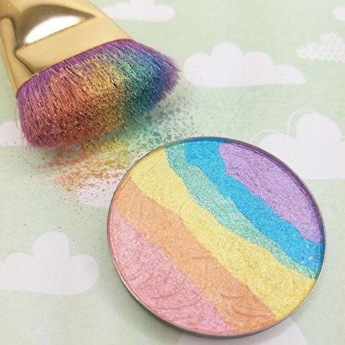 Eachbid Long Lasting Women Professional Makeup Rainbow Highlighter Blusher Eyeshadow Cosmetic Regular
