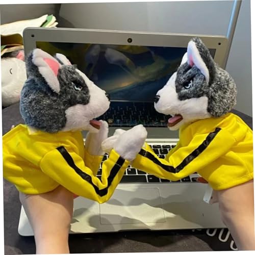 Marionnettes Husky de boxe lavables : finis les écrans avec ce jouet sonore