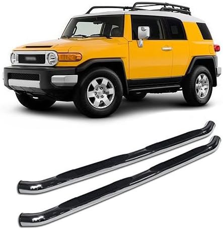 Motorstate 202011S Toyota FJ Cruiser Stainless Side Step Rails/Nerf Bars