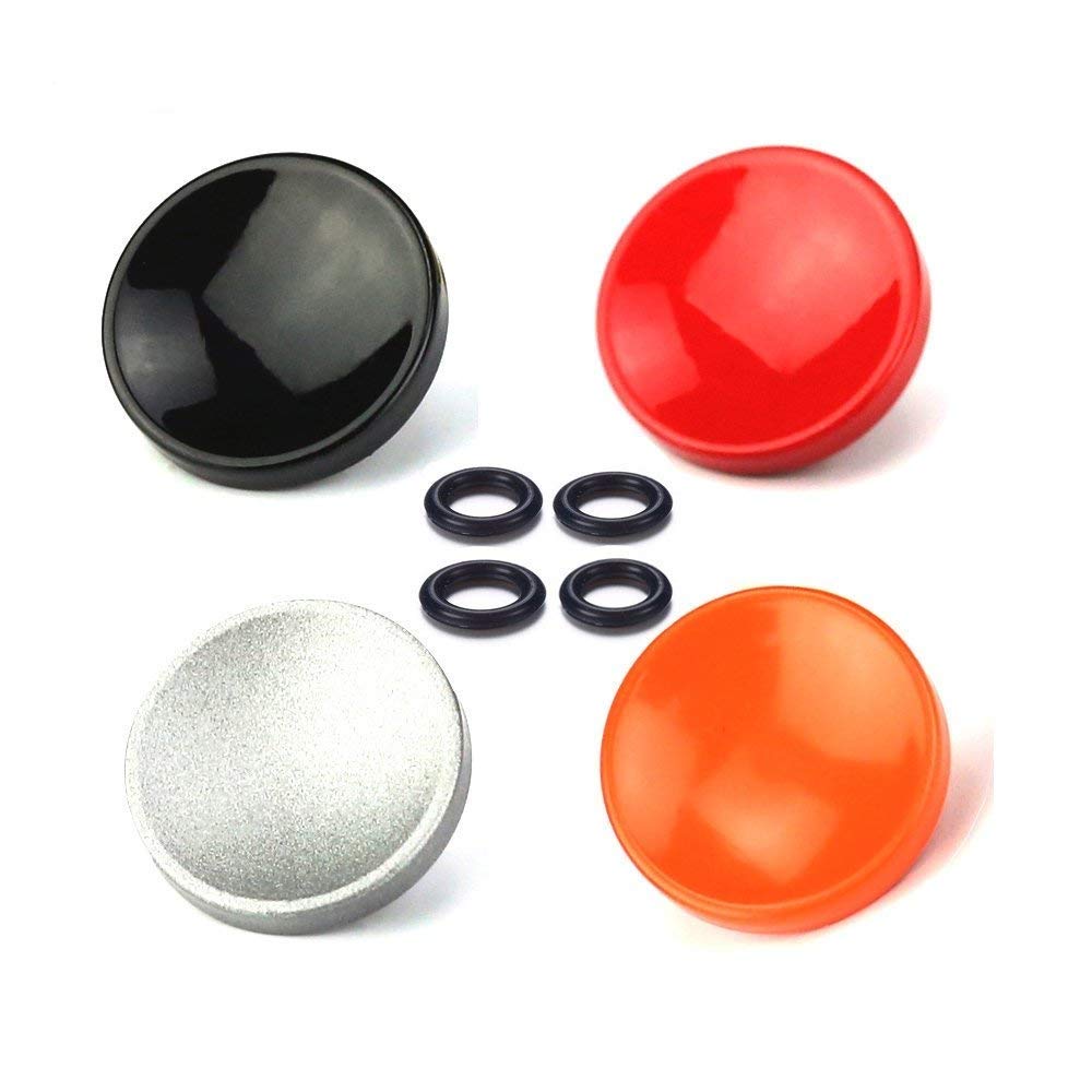 LXH 4 PACK (Red+Silver+Black+Orange) Soft Shutter Release Button for Camera with Shutter Release Socket Compatible with Fujifilm X-PRO2/1 X100F X100T X100 X100S X10/20/30 X-E1 X-E2 X-E2S STX-2
