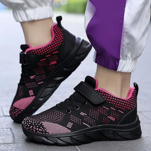 Tennis Shoes for Girls Boys Lightweight Running Sneakers Fashion Non-Slip Sneakers Breathable Gym School Shoes3