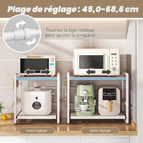 Rangement micro-ondes pour libérer l'espace et stopper le désordre - 6
