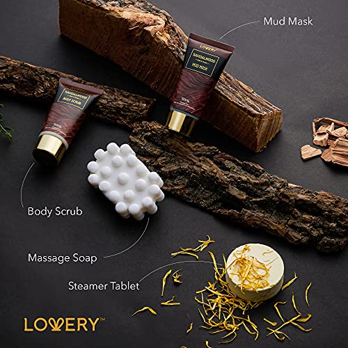 Valentines Day Mens Gift Set, 14Pc Sandalwood Bath Gift Set, Personal Self Care Kit, Gifts from Son, Relaxing Man Gift Basket for Dad, Boyfriend, Husband, Birthday Basket, Grooming & Skin Care for Men
