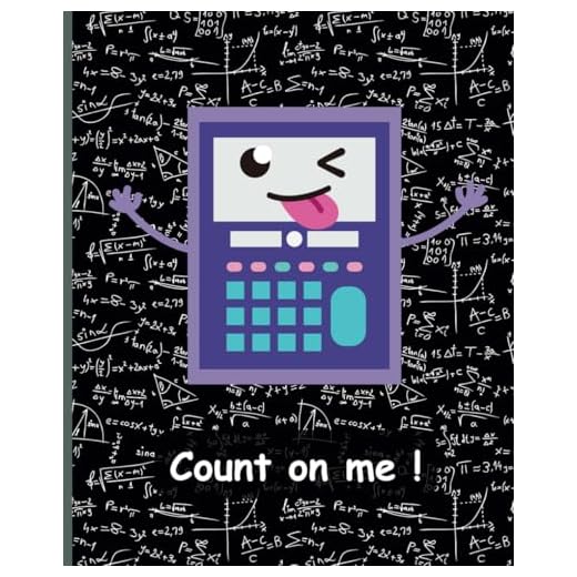 Cute Calculator Themed Composition Notebook