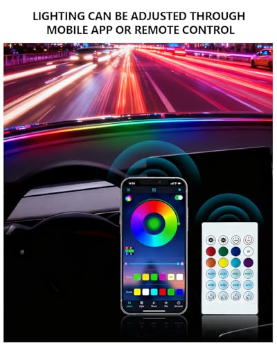 Tira de luz LED ambiental para auto Tesla Model Y Model 3 miniatura 3