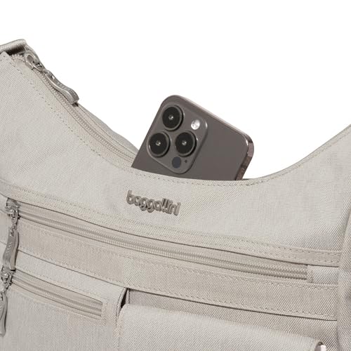 Image of Baggallini Modern Everywhere Crossbody Bag for Women 11x9x4.5 Rfid Hobo Bag