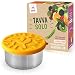 TAVVA Stainless Steels Snack Container 3oz - Premium Stainless Steel with Silicone Lid - Spill Proof in Lunch Bags and Kids Lunch Boxes, Easy to Open - Also Suitable as Dressing Container to go
