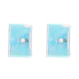 KESYOO Fashion Hologram Clear Organizer Bag Slots for Credit Cards Transparent Holographic Effect for Travel Shopping and Sports