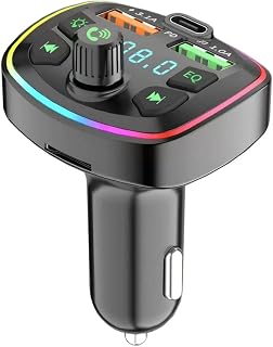 Jaxter Bluetooth 5.3 FM Transmitter for Car with 20W Fast Charging USB-C Port, LED Screen, Hands-Free Call & Music Player ... Price In India