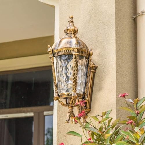 E27 applique murale européenne rétro lanterne extérieure 18.8"