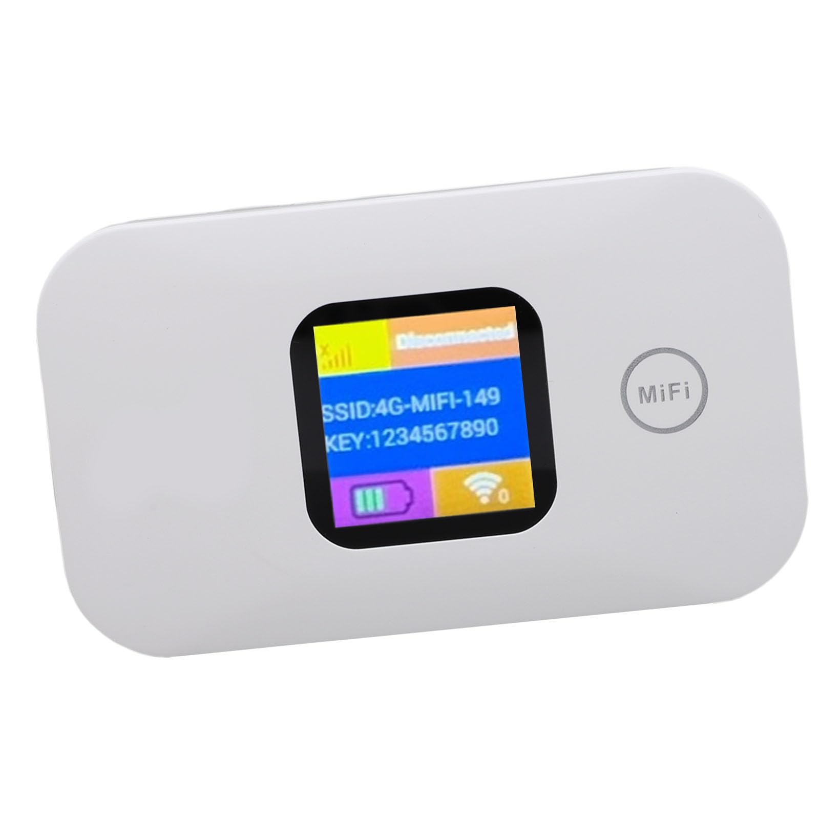 Hotspot Mobile 4G, WiFi Portatile da 300 Mbps con Slot SIM, Hotspot Tascabile con Display LED, Collega Fino a 10 Dispositivi, per Viaggi in Campeggio