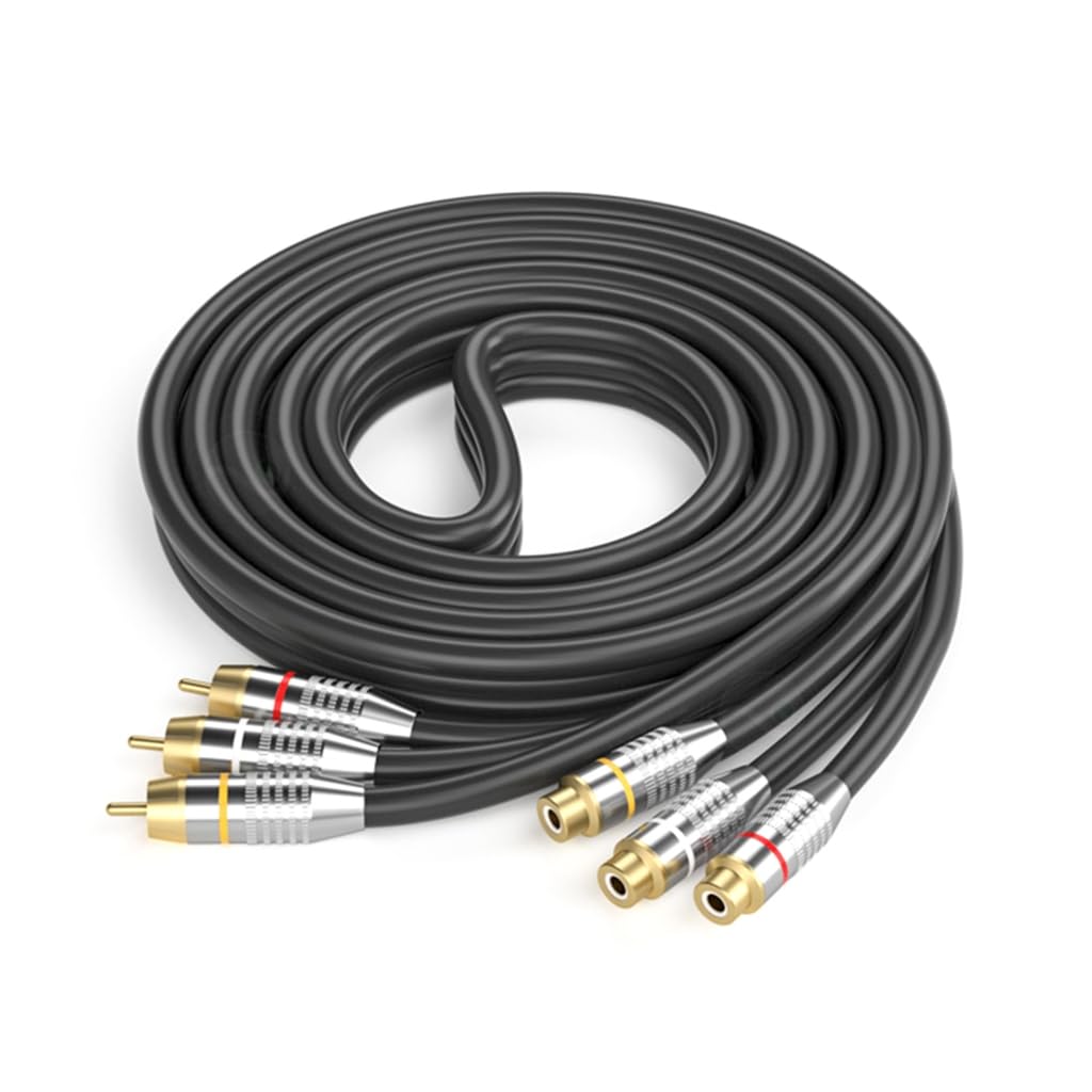Durability Music Cable Extension Male to Female Extension Cable Perfectly for HiFi Systems Subwoofers 10m/5m/300cm