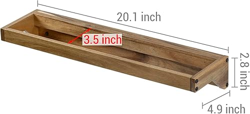 Miniatura 3 de MyGift Juego de 2 zapateros de madera maciza montados en la pared con acabado rústico de madera quemada, soporte colgante para calzado para armario,