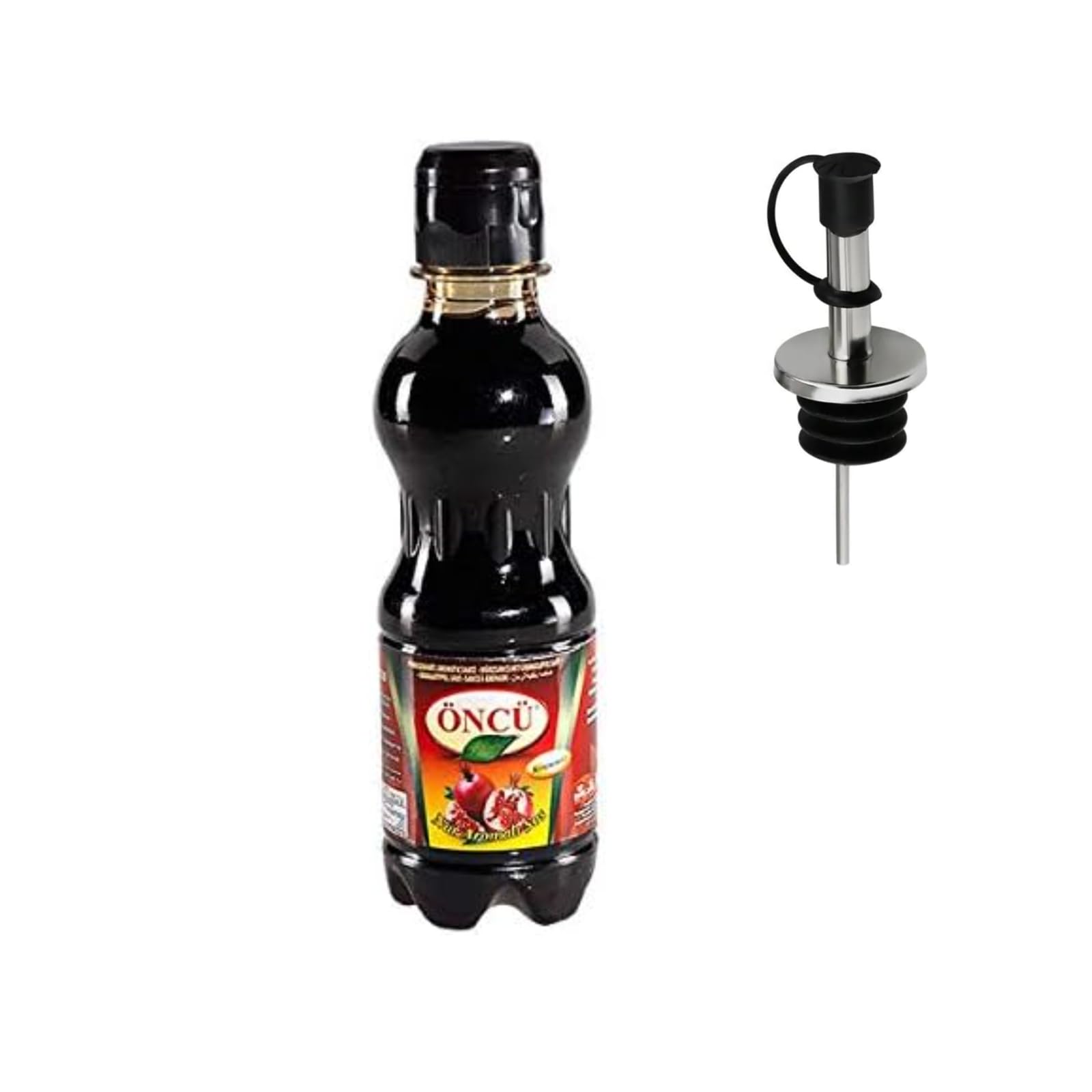 Oncu Pomegranate Salad Molasses - with Homlix Stainless Steel Sauce Bottle Stopper - Authentic Turkish Sauce - 330g